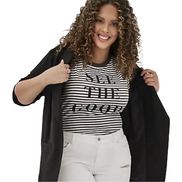 Torrid Super Soft slub Tee size 1 - Picture 2 of 4